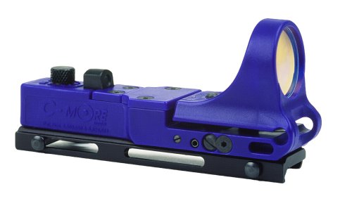 C-MORE Systems Railway Red Dot Sight with Click Switch, Blue, 6 MOA - Thumbnail 2