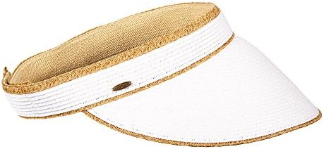 Scala Women's Large Brim Sun Visor (white)