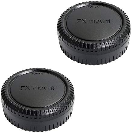 2 Pack Camera Body Cap & Rear Lens Cap for Fujifilm X Mount for X-T20 X-T10 X-T1 X-T2 X-PRO1 X-PRO2 X-A10 X-A X-A3 X-A2 X-A1 X-H1 X-E3 X-E2s X-E2 X-E1 Camera and Lenses