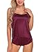 Avidlove Women Sleepwear Satin Pajama Cami Set Lace Lingerie Sexy Nightwear