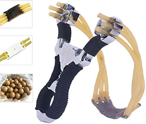 SS SHOVAN Slingshot Set, Powerful Hunting Metal Slingshot Catapult Game for Outdoor
