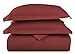 HC Collection Duvet Cover - Burgundy King Size Duvet Cover - 3 Piece Soft Breathable Microfiber Duvet Cover Set with Zipper Closure & 2 Pillow Shams