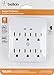 Belkin BSQ600bgW 6-Outlet Wall-Mount Surge Protector, 900 Joules