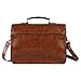 ECOSUSI Women Vintage Faux Leather Messenger Shoulder Satchel Weekender Fashion Bag
