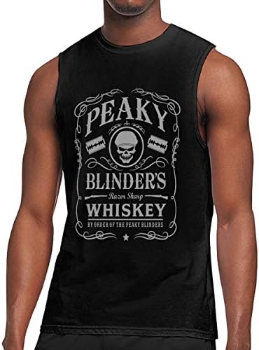 Men's Sleeveless T Shirt Peaky Blinders Razor Sharp 100% Cotton Bodybuilding T Shirt