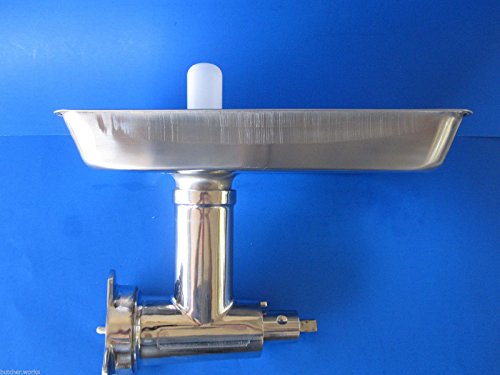 Stainless Steel Meat Grinder Attachment for Hobart & Univex mixer. a200 d300 h600 h660 hl600 PLUS Sausage Stuffing Kit. Fits Hobart, Univex mixers