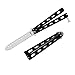 Metal Practice Butterfly Comb Style Knife Trainer Tool, Dull Black