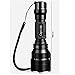 Captink Outdoor waterproof tactical led flashlight, 5 Modes,18650 rechargeable batteries,Black