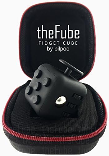 theFube Fidget Cube - Premium Quality Fidget Cube Toy with Exclusive Box (Black) (7 Colors) by PILPOC!