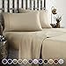 HC COLLECTION 1800 Series Microfiber Sheet & Pillow Case Set(Queen, Taupe)