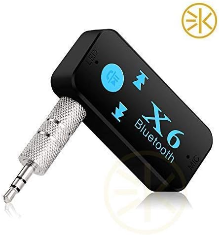 3Keys™ Bluetooth Receiver Handsfree Car Kit, 3.5mm Aux in Portable Wireless Music Player for Home/Car Stereo System( TF Card Slot, Handsfree Calling, Build in Mac, A2DP)