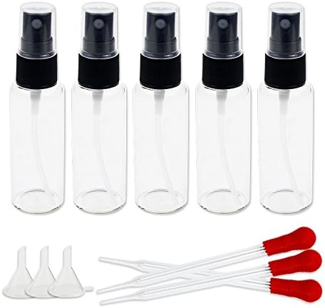 Superlady 18pcs 30ml glass Spray bottle with three small funnel and three 5ml pipettes
