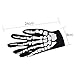 LEADTEAM Skeleton Gloves Cosplay Mummy Ghost Reaper Halloween Costume Cosplay Accessories Full Finger Unisex