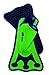 Neon Youth Neoprene Swim/Scuba Fins by US Divers (Green, LG / XL)