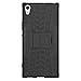 Sony Xperia XA1 Ultra Case SunRemex Durable Armor with Full Body Protective and Resilient Shock Absorption and Kickstand Design(2017) (Black)