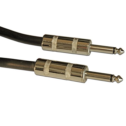 MCSPROAUDIO 12 Gauge Speaker Cables 2 CABLE PACK (10ft, 1/4" to 1/4")