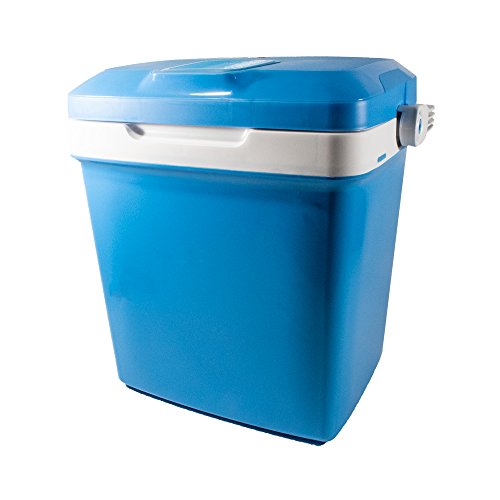 Click Here to See More Images ALEKO CFR010 Portable Car Travel Cooler or Warmer 12V 7 Gallon Capacity Blue