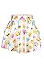 PinkWind Girls Summer Stretchy Funny Emoji Smile Face Digital Printed Short Mini Skirt