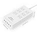 ORICO 6-Outlet Power Strip Surge Protector with 5-Port USB Charger Built-in 5ft Cord for Workbench, Nightstand, Dresser and More 3.5 Out of 5