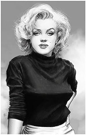 I few hours with Ms Monroe Giclee print from a pencil drawing