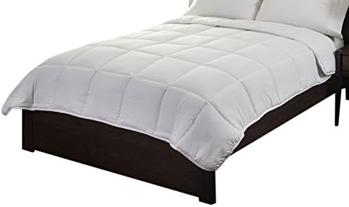 Mastertex COMINHKR077642 Down Alternative Quilted Comforter Super Soft & Lightweight - Machine Washable - All Season Comforter King Size - White