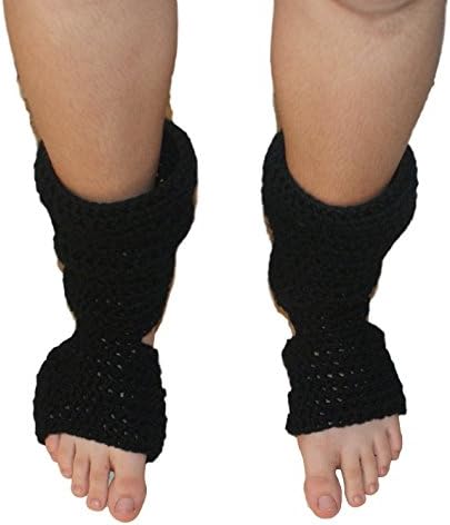 Black Yoga Socks, Pilates Socks, Dance Socks, Exercise Socks, Pedicure Socks, Toe-less Socks, Flip Flop Socks, Piyo Socks