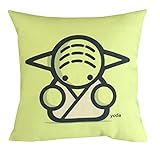 Dececos Star Wars Home Decorative Cotton Linen Blend Throw Pillow Cover Square Pillow Case Cushion Cover 18 x 18 Inches