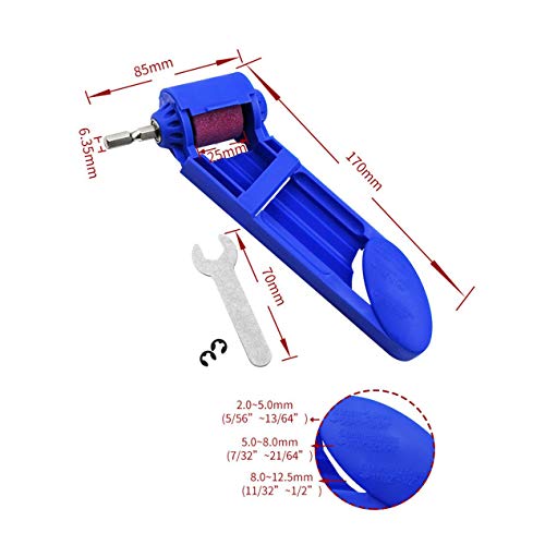 Portable Drill Bit Sharpener Diamond Bit Sharpening Tool Corundum Grinding Wheel Electric Power Auxiliary Tool