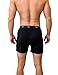 Woolx Men's Breathe Boxers, Lightweight, Breathable Merino Wool Underwear Knocks Out Odor, Black, Large