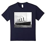 Kids Titanic Sailing Ship Cruise Vessel T-Shirt 8 Navy