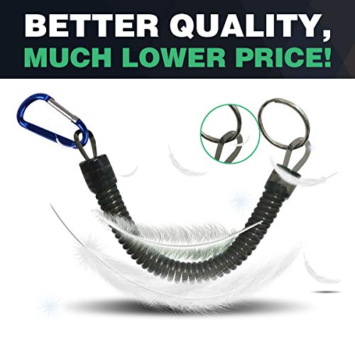 image for DICERO Fishing Lanyard (Pack of 12) Accessories Plastic Retractable Co