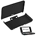 Aunote New Nintendo 2DS XL Case Accessories Anti-Scratch Carrying Case Clear PC Hard Protective Cover Shell Skin for Nintendo 2DS XL Handheld Games Console,for Boys,Girls,Kids,Teens 1 Sets Black