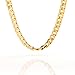 Lifetime Jewelry Gold Chain Necklace [ 6mm Miami Cuban Link ] 20X More 24k Plating Than Other Chains for Men or Women - The Look & Feel of Solid Gold - Lifetime Replacement Guarantee - 18 to 36 inches