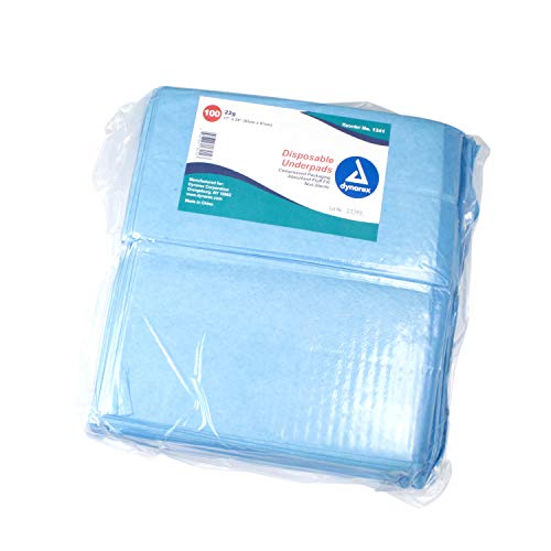 Dynarex Disposable Underpad, 17 X 24 Inches, 100 Count