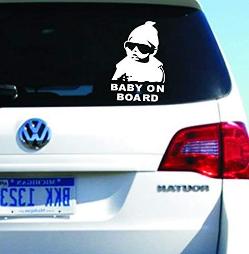 Car Sticker Window Bumper Babyonboard Baby is Reflective Warning The Rear of The car