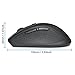 AMIR Wireless Mini Mouse, Ergonomic 2.4G Cordless Gaming Mouse with 3 Adjustable DPI Levels (800/1200/1600) and Side Buttons for Gaming, Laptop and More