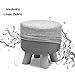 ZLZDZ Stool Footstool Wooden Shoe Bench Round Fabric for Makeup Living Room Corridor Heavythumb 2