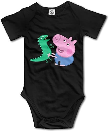 Peppa Pig Hold The Dinosaur Cute Baby Onesie Bodysuit