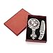 ALICE Antique Hand Mirror and Comb Set, With Gift Box, Bronze 1PC
