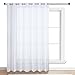 NICETOWN Patio Door Sheer Curtain - Vertical Voile Drape, Extra Wide Curtain Panel Window Treatment for Sliding Glass Door (White, 1 Piece, W100 x L84 inches)