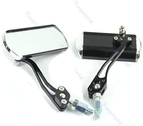 Hanpearl Universal Rear View Side Mirror Motorcycle for Honda Yamaha Suzuki Kawasaki Bk