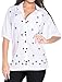 La Leela Blouse Casual Women Hawaiian Shirt Embroidered Workwear Short Sleeve Dress Top