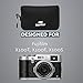MegaGear Fujifilm X100F, X100T, X100S Ultra Light Neoprene Camera Case, with Carabiner - Black - MG1094