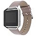 Henoda Leather Wristband for Fitbit Blaze Smart Watch,Blaze Band,Large,Small (Pink (Leather Band), L/G Size)