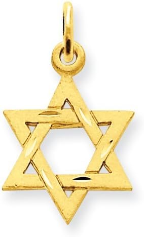 M1594 Star of David Charm - 14kt Solid Gold