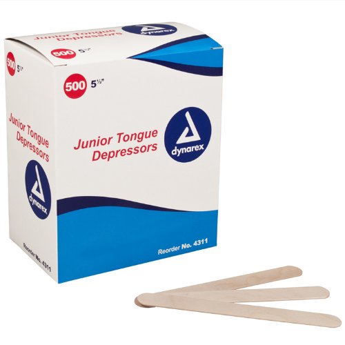 image for Dynarex JUNIOR TONGUE DEPRESSORS 500