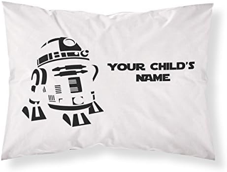 Customizable, Starwars Themed Pillowcase, Featuring R2D2! Personalized With Your Child's Name - Perfect Gift For Boys Of All Ages!