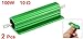 uxcell 100W 10 Ohm Screw Tap Mounted Aluminum Housed Wirewound Resistors 2 Pcs