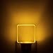 UL Listed 0.5W Plug in LED Night Light, Bright Warm White/Yellow/Amber Night Light, Dusk to Dawn Sensor, 2 Pieces