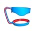 Handle for 30 oz Yeti , Rtic Rambler Tumbler Cooler Handle Vacuum Insulated Cup Holder Grip to be Mug Accessories,Color Blue